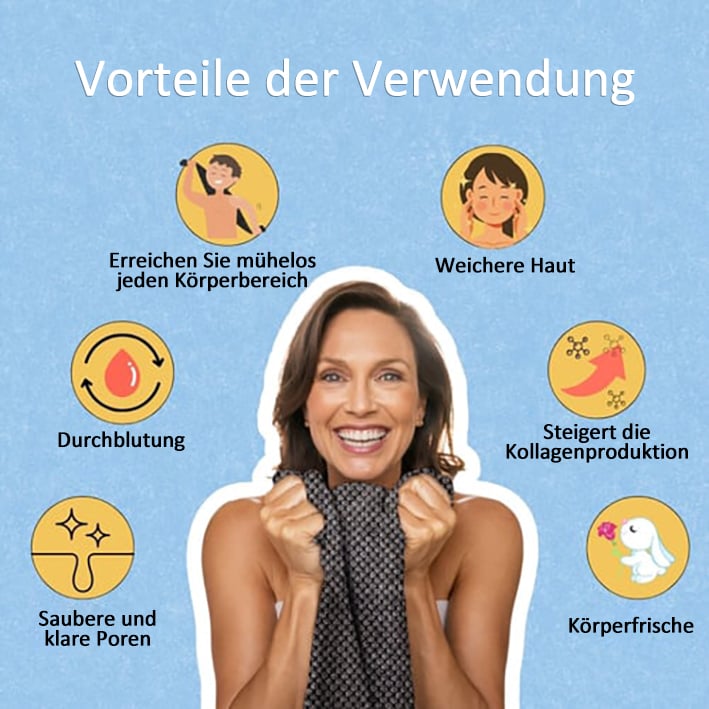 🌸KAUFEN 1 GRATIS 1(2 Stück)🧼Peeling-Duschtuch mit antibakterieller Wirkung🚿