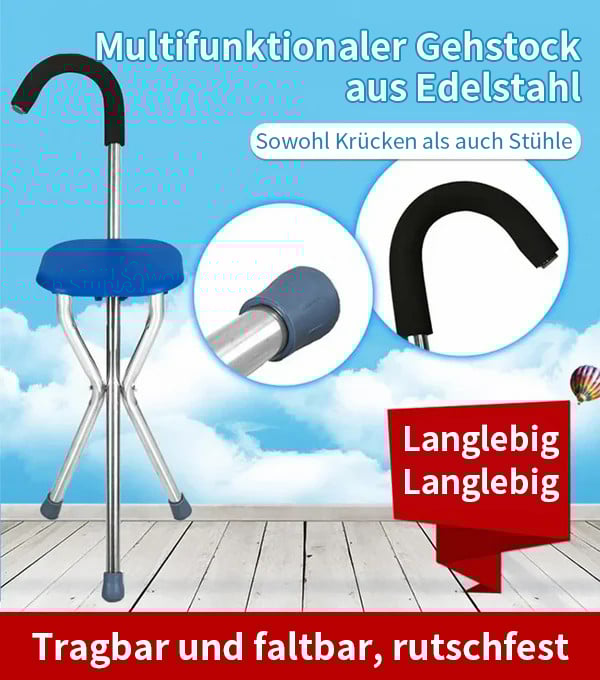 💥LETZTER VERKAUFSTAG 50% RABATT🔥Deutscher Krückenhocker für Senioren