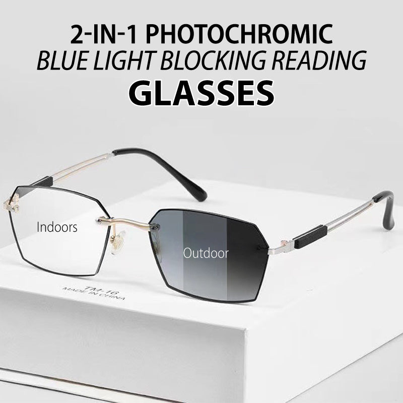 Zwei Artikel mit Versandkosten von âŹ33 đ„2-in-1 photochrome Lesebrille, die blaues Licht blockiert