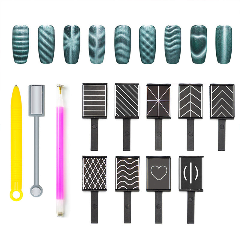 【Personalisierte Geschenke】🥰🥰💅 Katzenaugen-Gel-Nagelmagnet-Spiel 🥰🥰💅