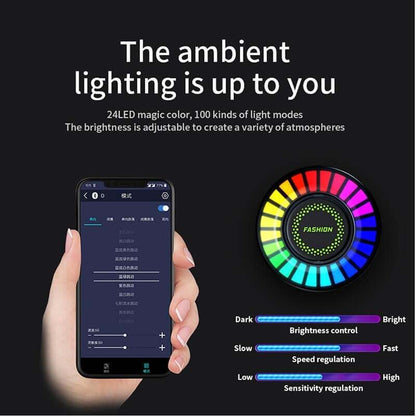 Auto Duft Aromatherapie Licht LED RGB APP Steuerung Intelligent Ambient Music Rhythm Lampe