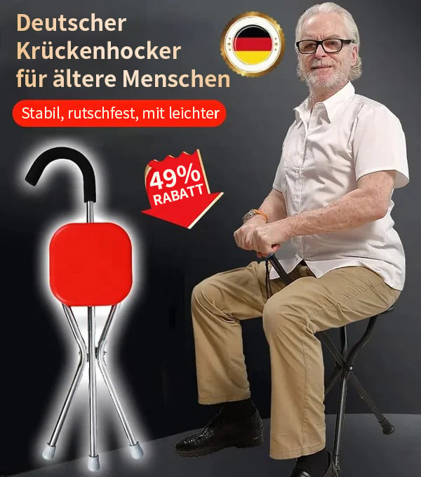 💥LETZTER VERKAUFSTAG 50% RABATT🔥Deutscher Krückenhocker für Senioren