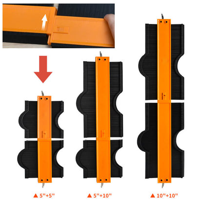 Contour gauge with lock