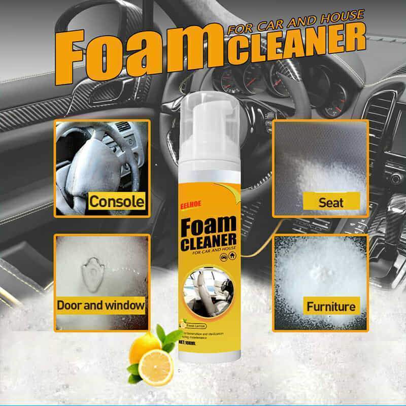 🔥 2024 Neujahrs-Verkauf-Auto Magic Foam Cleaner+Schwamm Bürste