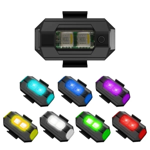 LED-Stroboskop-Antikollisionslichter in 7 Farben - Entwickelt für Fahrbegeisterte