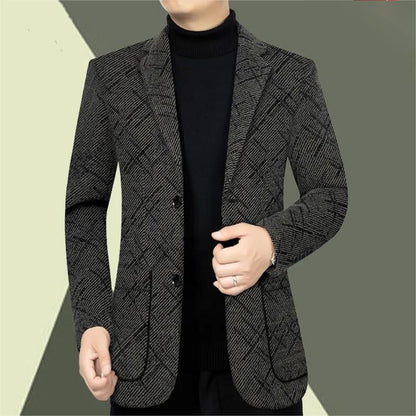 🎊 Klassisch-Fit Single Breasted Casual Blazer für Herren