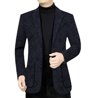 🎊 Klassisch-Fit Single Breasted Casual Blazer für Herren