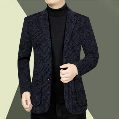 🎊 Klassisch-Fit Single Breasted Casual Blazer für Herren