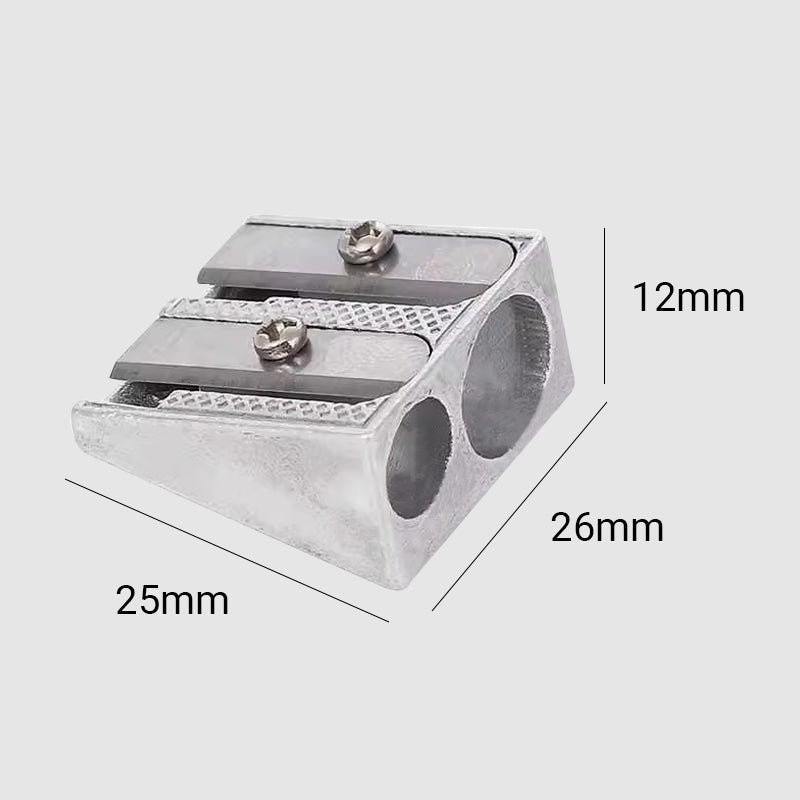 Tragbarer 2-Loch-Bleistiftspitzer( Doppelte Verwendung für Außen- und Wohnungseinrichtungen)