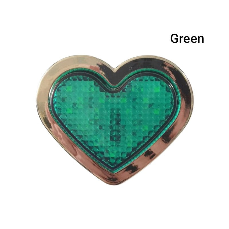 Heart Shaped Car Decor Accessories Flashing LED Signal Light