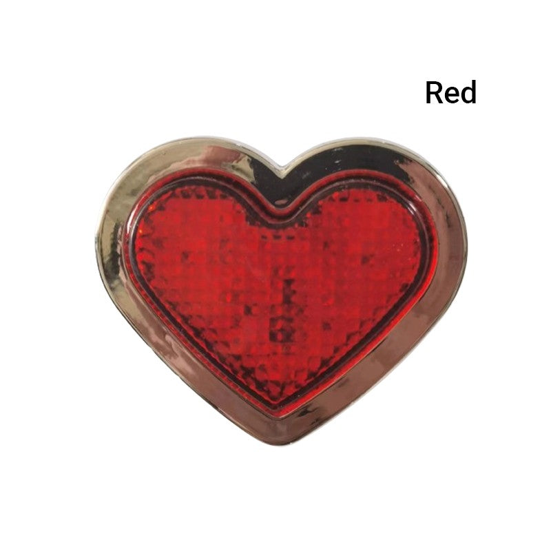 Heart Shaped Car Decor Accessories Flashing LED Signal Light