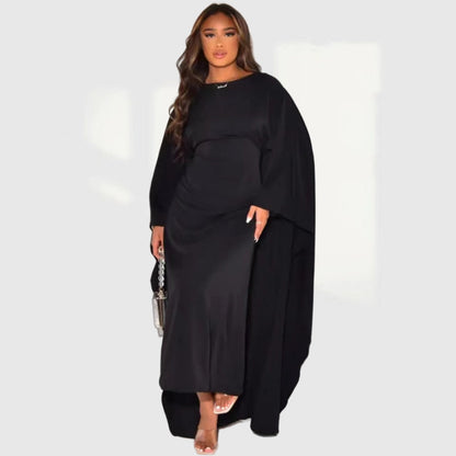 Elegantes, fließendes, langes Kleid aus Satin für Damen