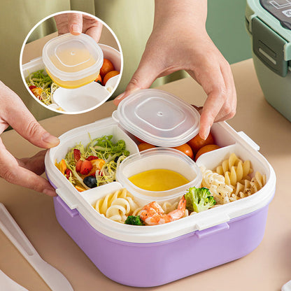 1200ml/1700ml Bento Box mit Löffel und Gabel für Mikrowelle Safe