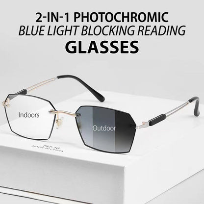 Zwei Artikel mit Versandkosten von €33 🔥2-in-1 photochrome Lesebrille, die blaues Licht blockiert