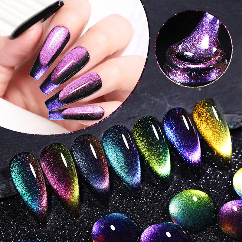 Super Galaxie Nagellack mit Katzenaugen-Effekt