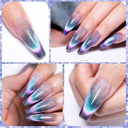 Super Galaxie Nagellack mit Katzenaugen-Effekt