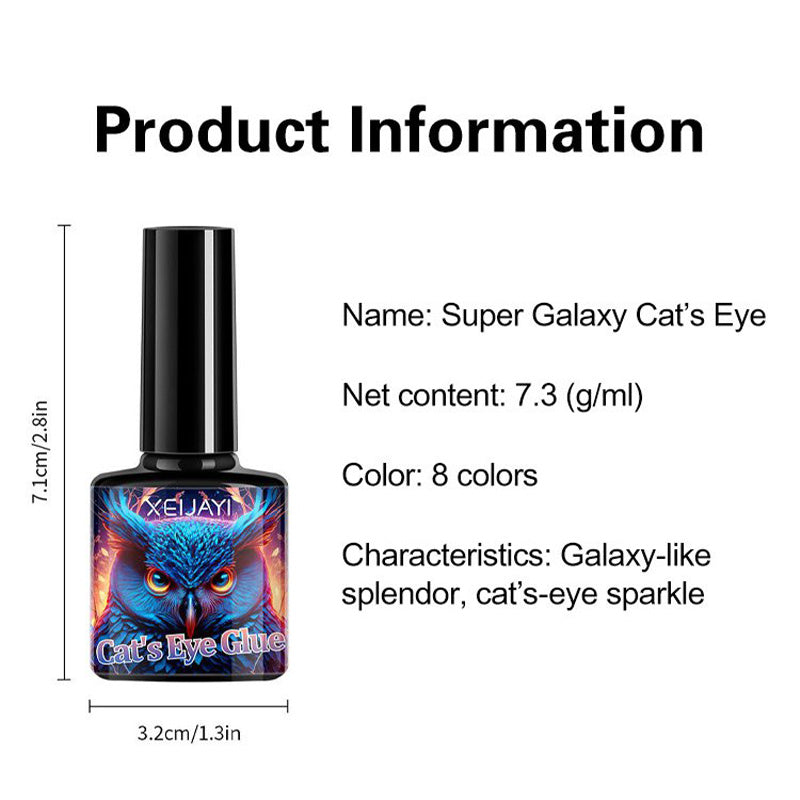 Super Galaxie Nagellack mit Katzenaugen-Effekt