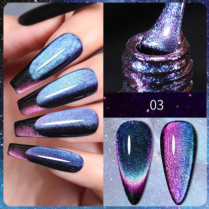 Super Galaxie Nagellack mit Katzenaugen-Effekt