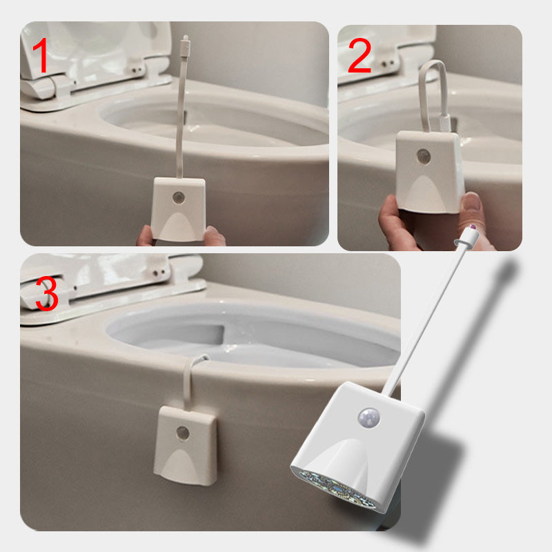 Wasserdichtes, wiederaufladbares LED-Toiletten-Nachtlicht