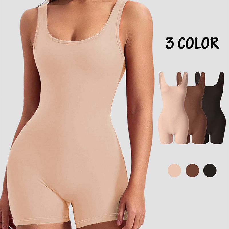 🎁 50% DE RÉDUCTION ! ✨ Gaine Amincissante 1 Pièce – Sculpte Ventre & Hanches, Invisible sous les Vêtements, Confort Respirant 💃🖤