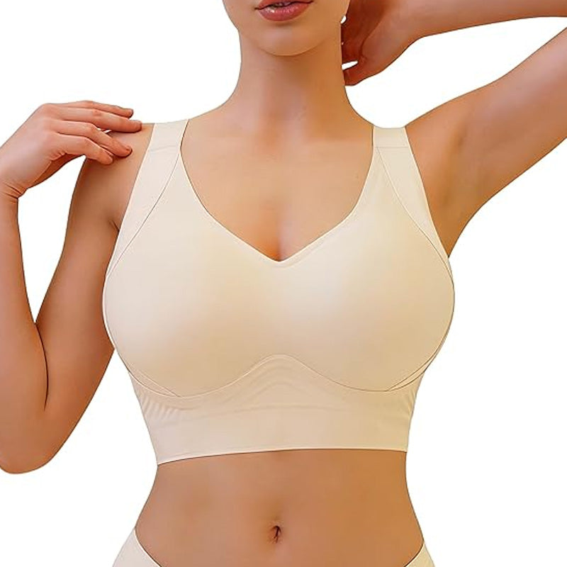 👙 PROMO FLASH 50% ! ✨Soutien-gorge sans Coutures à Couverture Totale – Bretelles 3cm, Lissage Dos/Côtés, Bonnets B-F, Rembourrages Amovibles 🍃