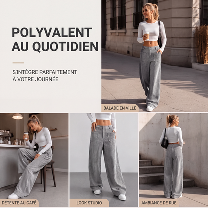 ✨ CONFORT & STYLE AU QUOTIDIEN | Pantalon Fluide à Jambes Larges -50%