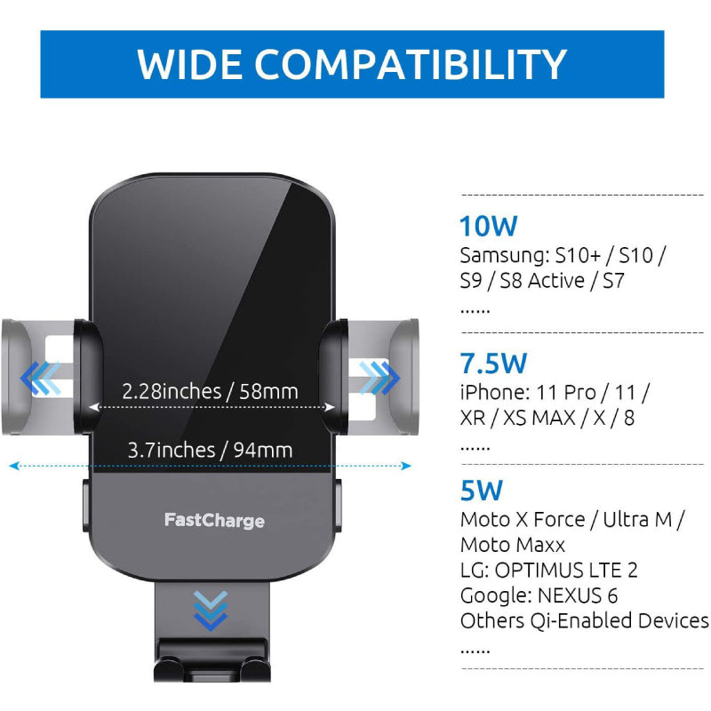 Kabelloses 15W-Schnellladegerät für das Auto