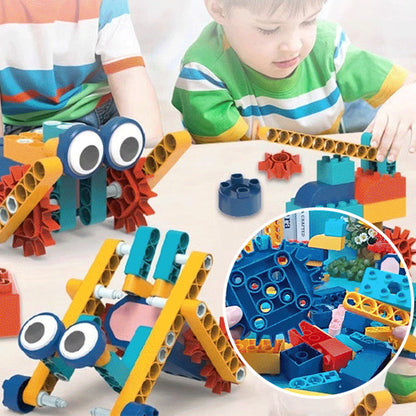 Electric Gear Puzzle Building Blocks Toy - Educational Toy Set for Kids